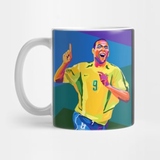 Ronaldo Nazario Wpap Pop Art Mug